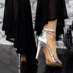 Sandalen mit einem dünnen Absatz 2yxd76 Silber Mei