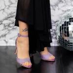 Sandalen mit einer dünnen Ferse 2yxd79 lila Mei