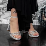 Sandalen mit dicken Absätzen 2xkk22 Silber Mei
