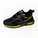 Herren Sportschuhe F21092 Black-Green | Mode