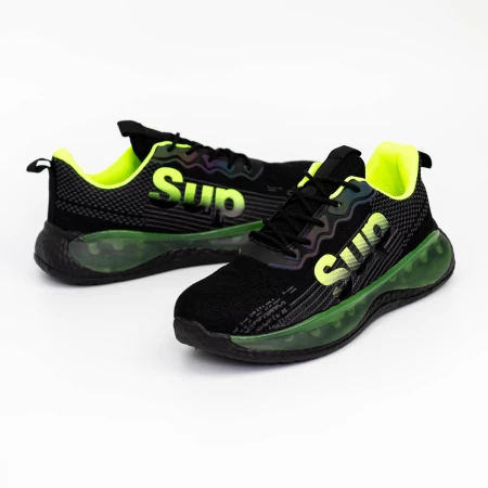 Herren Sports Schuhe HQ1892-5 Black-Green | Mode
