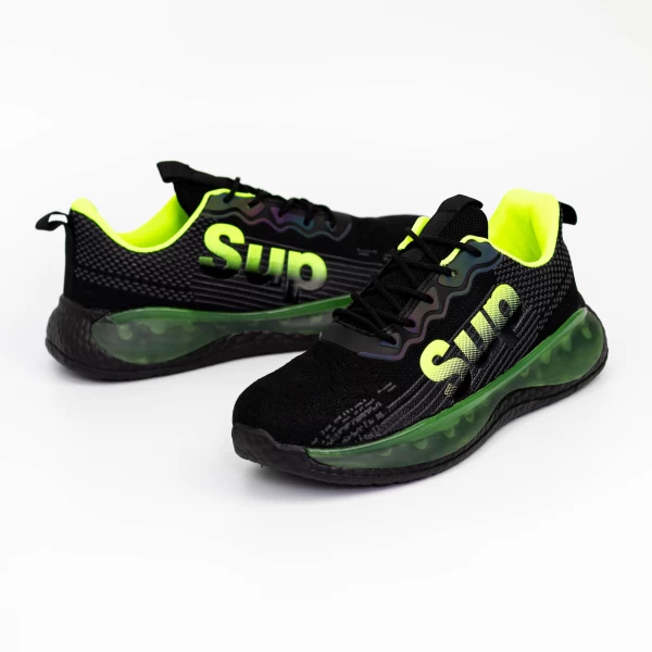 Herren Sports Schuhe HQ1892-5 Black-Green | Mode