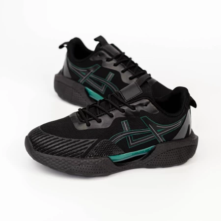Herren Sports Schuhe HQ1883-1 Black-Green | Mode