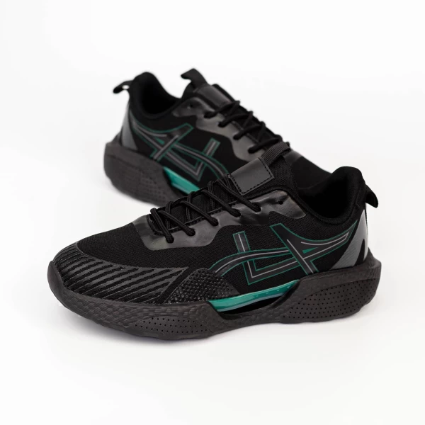 Herren Sports Schuhe HQ1883-1 Black-Green | Mode