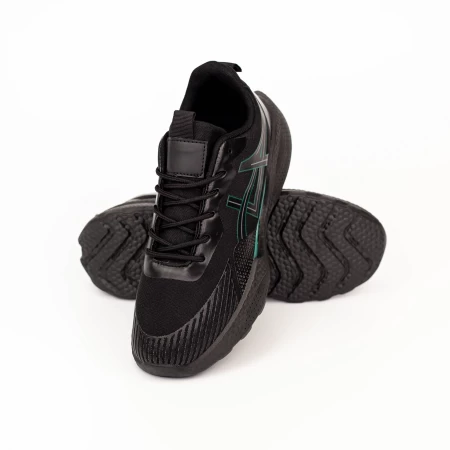 Herren Sports Schuhe HQ1883-1 Black-Green | Mode