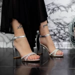 Sandalen mit dicken Absätzen 2xkk31 Silber Mei