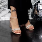 Sandalen mit dicken Absätzen 2xkk31 Champagner | Mei