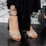 Sandalen mit dicken Absätzen 2xkk28 Champagner | Mei