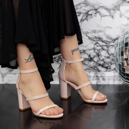 Sandalen mit dicken Absätzen 2xkk38 Beige Mei