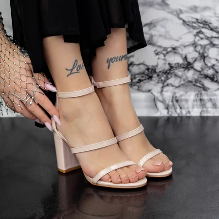 Sandalen mit dicken Absätzen 2xkk38 Beige Mei