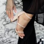 Sandalen mit dicken Absätzen 2xkk38 Beige Mei