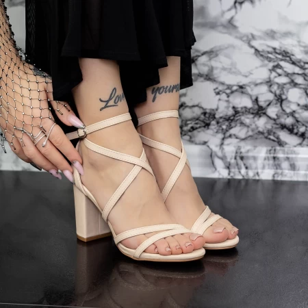 Sandalen mit dicken Absätzen 2xkk35 Beige | Mei