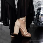 Sandalen mit dicken Absätzen 2xkk35 Beige | Mei