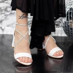 Sandalen mit dicken Absätzen 2xkk59 Weiß | Mei