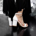 Sandalen mit dicken Absätzen 2xkk59 Weiß | Mei