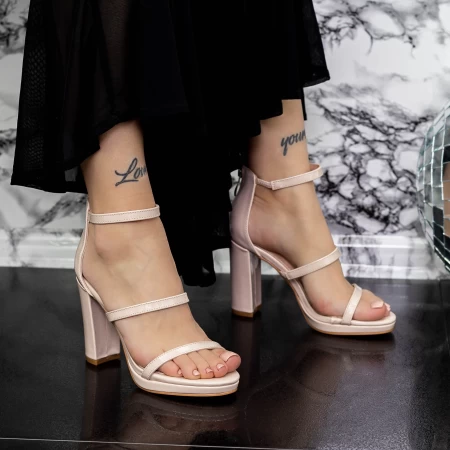 Sandalen mit dicken Absätzen 2xkk37 Beige | Mei