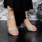Sandalen mit dicken Absätzen 2xkk25 Silber Mei