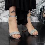 Sandalen mit dicken Absätzen 2xkk30 Silber Mei