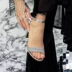 Sandalen mit dicken Absätzen 2xkk30 Silber Mei