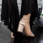 Sandalen mit dicken Absätzen 2xkk30 Champagner | Mei