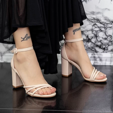 Sandalen mit dicken Absätzen 2xkk32 Beige | Mei