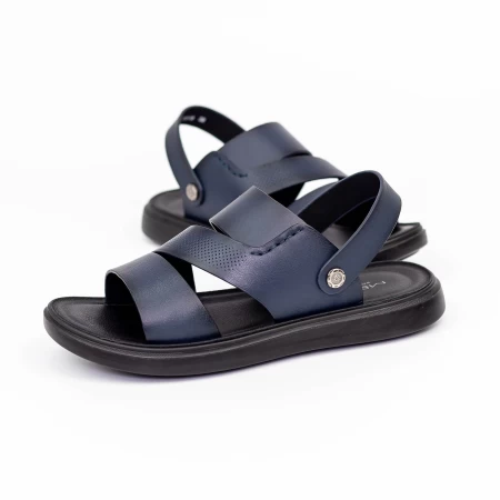 Herren Sandalen 72009 Blau Mels
