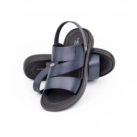 Herren Sandalen 72009 Blau Mels