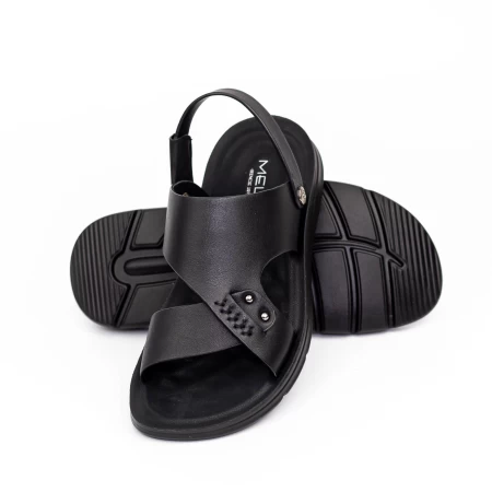 Männersandalen 5733 schwarz Mels