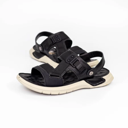 Herren Sandalen 803109 Schwarz Mels