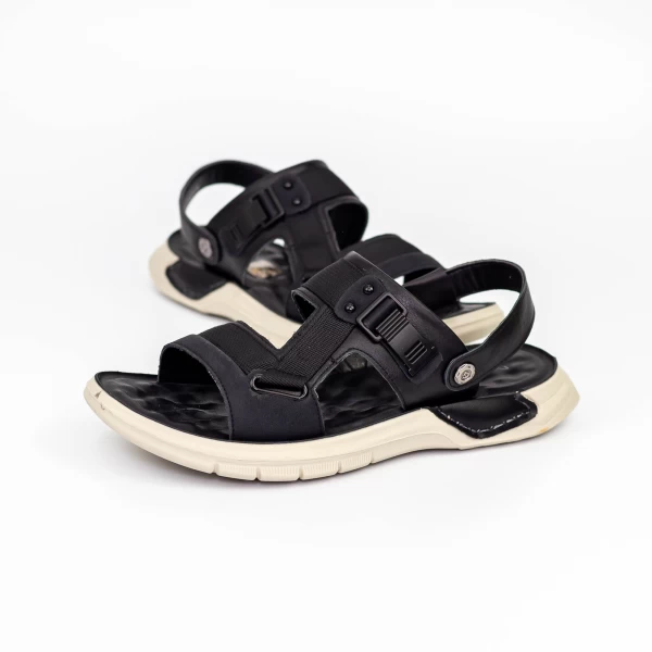 Herren Sandalen 803109 Schwarz Mels
