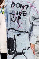 Frauen 5532 Blaue Jacke Mode