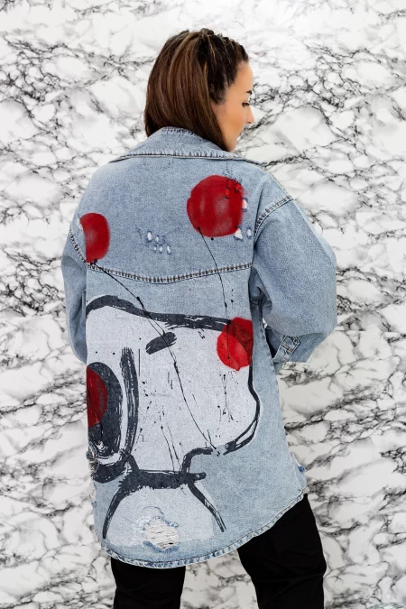 Frauen 5399 Blaue Jacke Mode