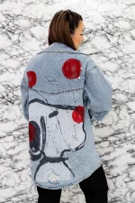 Frauen 5399 Blaue Jacke Mode