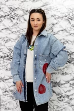 Frauen 5399 Blaue Jacke Mode