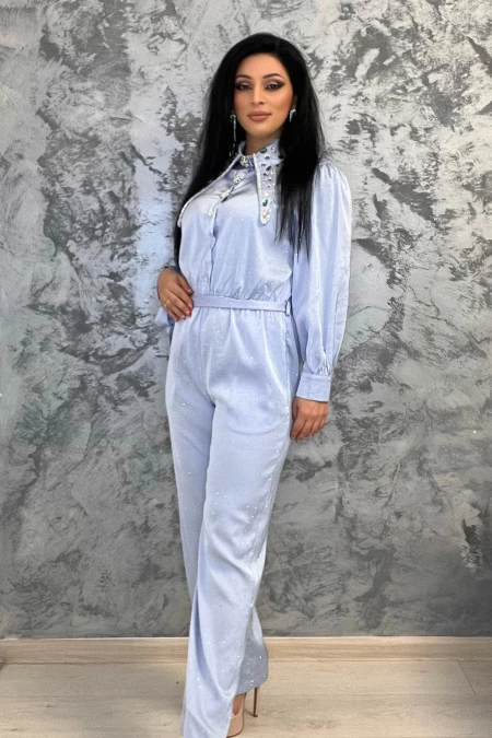 Frauen Overalls W9091 Blue | Kikiriki