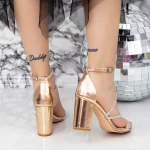 Sandalen mit dicken Absätzen 2RG20 Champagner | Mei