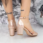Sandalen mit dicken Absätzen 2RG23 Champagner | Mei