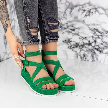 Frauensandalen 2SD10 Grün Mei