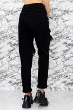 Frauen Jeans TR61055 Schwarz Fartfallin