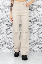Frauen Jeans SJ952-4 Beige | Fartfallin