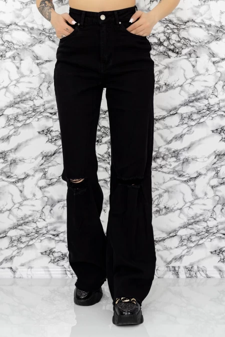 Frauen Jeans SJ952-1 Schwarz Fartfallin