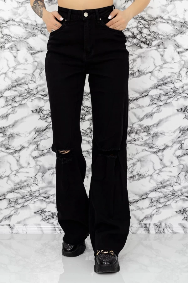 Frauen Jeans SJ952-1 Schwarz Fartfallin