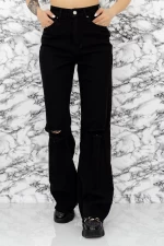 Frauen Jeans SJ952-1 Schwarz Fartfallin