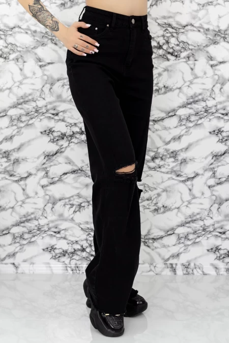 Frauen Jeans SJ952-1 Schwarz Fartfallin