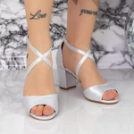 Sandalen mit dicken Absätzen 2RG25 Silber Mei