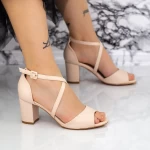 Sandalen mit dicken Absätzen 2RG25 Beige Mei