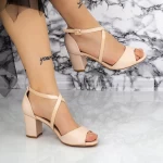 Sandalen mit dicken Absätzen 2RG25 Beige Mei