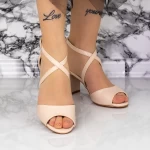 Sandalen mit dicken Absätzen 2RG25 Beige Mei