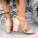 Sandalen mit dicken Absätzen 2RG25 Beige Mei