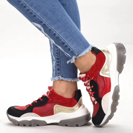 Frauen Sportschuhe SK022 rot Botinelli